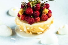 La Bouitte Restaurant René  Maxime Meilleur Fraises des bois, baba a l'hysope